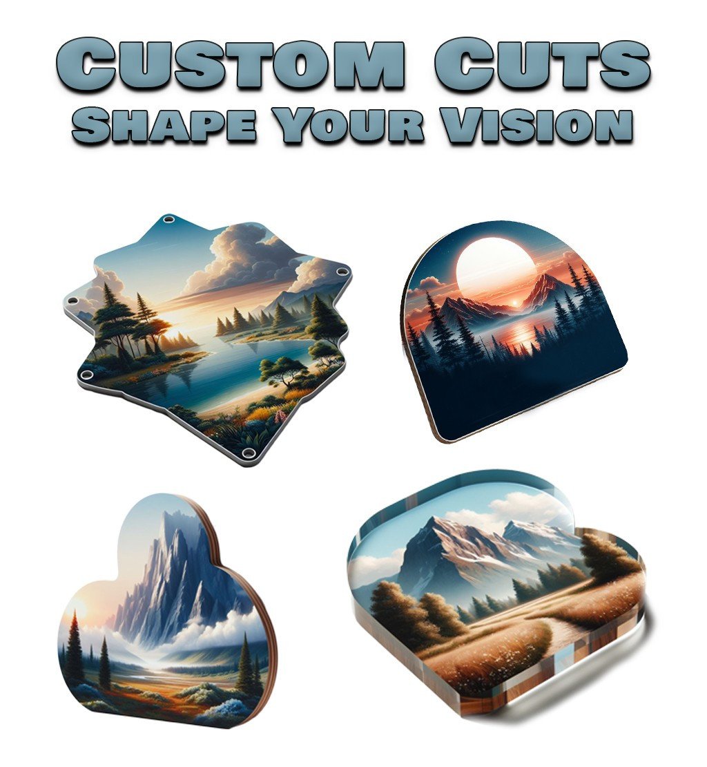 Custom Shapes - craft unique designs with accuracy and finesse with ACM, Foamex, Correx, Stickers, vinyls, Magnets